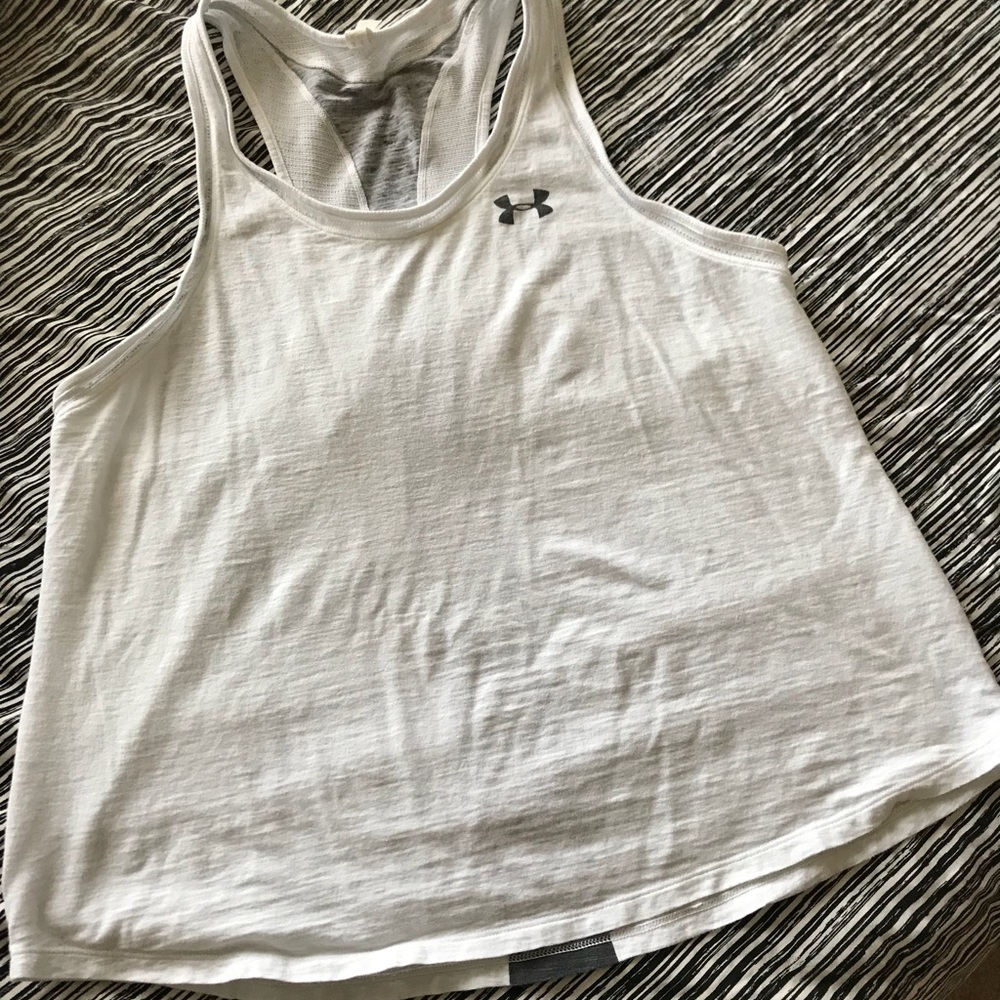 White Under Armour tank